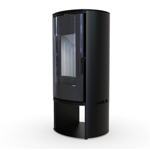 Дровяная печь DEFRO HOME ORBIS LOG, черная сталь 