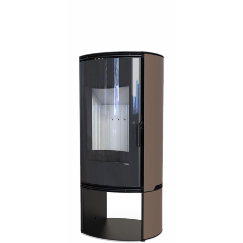 Дровяная печь DEFRO HOME ORBIS LOG, коричневая сталь 