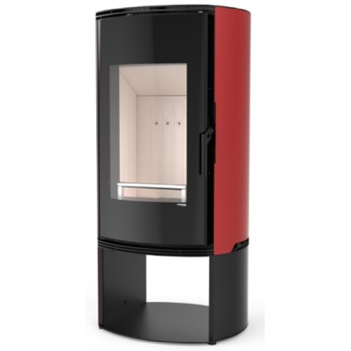 Дровяная печь DEFRO HOME ORBIS LOG, красная сталь 