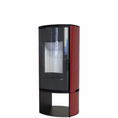 Дровяная печь DEFRO HOME ORBIS LOG, красная сталь 