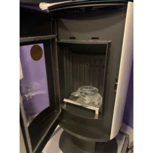 Дровяная печь DEFRO HOME ORBIS TOP, белая сталь 