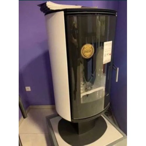 Дровяная печь DEFRO HOME ORBIS TOP, белая сталь 