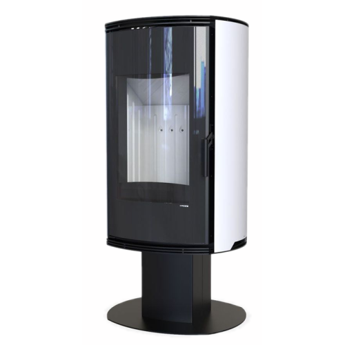 Дровяная печь DEFRO HOME ORBIS TOP, белая сталь 