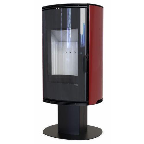 Дровяная печь DEFRO HOME ORBIS TOP, красная сталь 