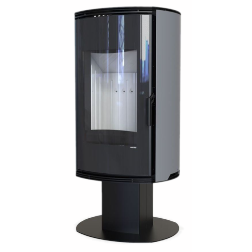 Дровяная печь DEFRO HOME ORBIS TOP, серая сталь 