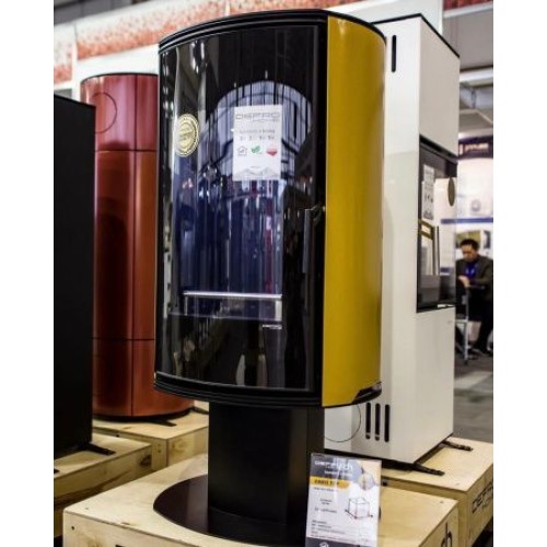 Дровяная печь DEFRO HOME ORBIS TOP, золотая сталь 