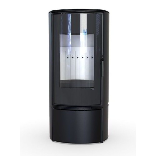 Дровяная печь DEFRO HOME ORBIS, черная сталь 