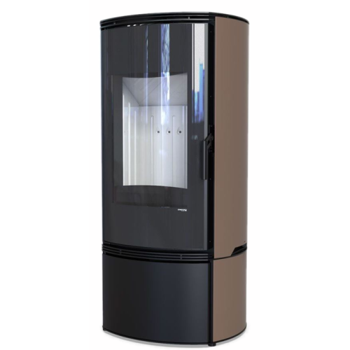 Дровяная печь DEFRO HOME ORBIS, коричневая сталь 