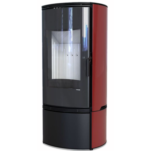 Дровяная печь DEFRO HOME ORBIS, красная сталь 