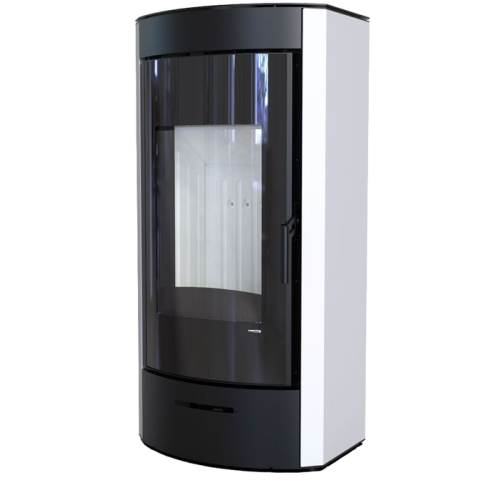 Дровяная печь DEFRO HOME ORTI, белая сталь 
