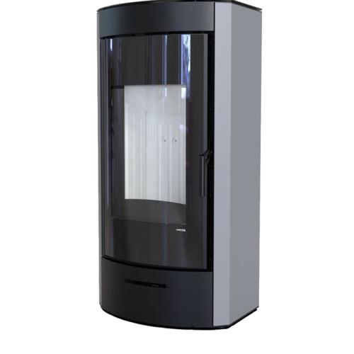 Дровяная печь DEFRO HOME ORTI, серая сталь 
