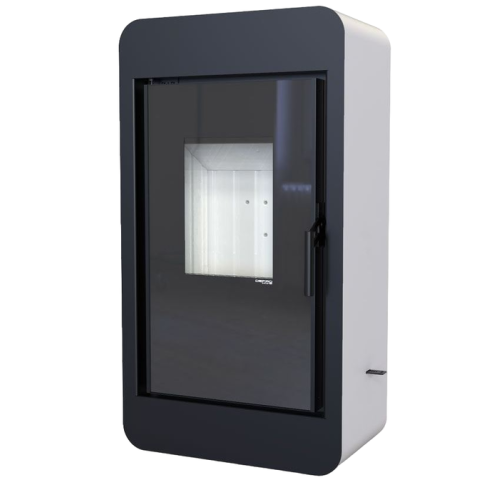 Дровяная печь DEFRO HOME PICO, белая сталь 