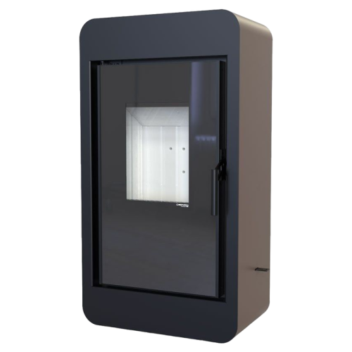 Дровяная печь DEFRO HOME PICO, коричневая сталь 