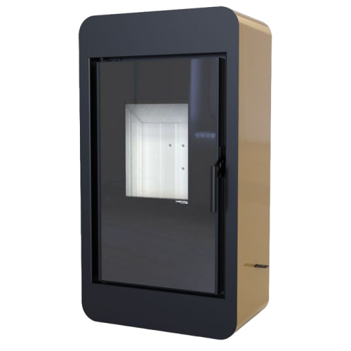 Дровяная печь DEFRO HOME PICO, золотая сталь 