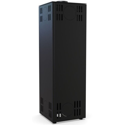 Дровяная печь DEFRO HOME QUADROOM LONG, белая сталь 