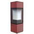 Дровяная печь DEFRO HOME QUADROOM LONG, красная сталь 