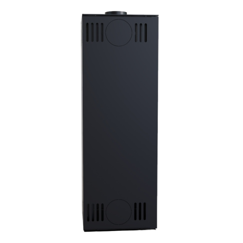 Дровяная печь DEFRO HOME QUADROOM, коричневая сталь 