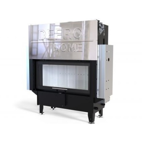 Фронтальная дровяная топка DEFRO HOME RIVA LA G SHORT, с водяным контуром, гильотина 