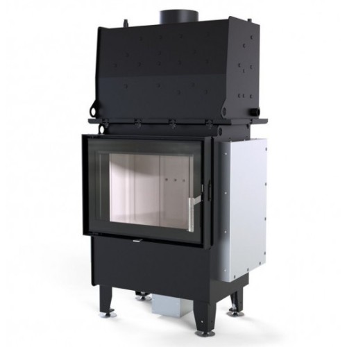 Фронтальная дровяная топка DEFRO HOME RIVA SM SHORT, 16кВт, 630/465мм, с водяным контуром 