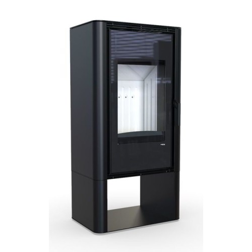 Дровяная печь DEFRO HOME SOLUM LOG, черная сталь 