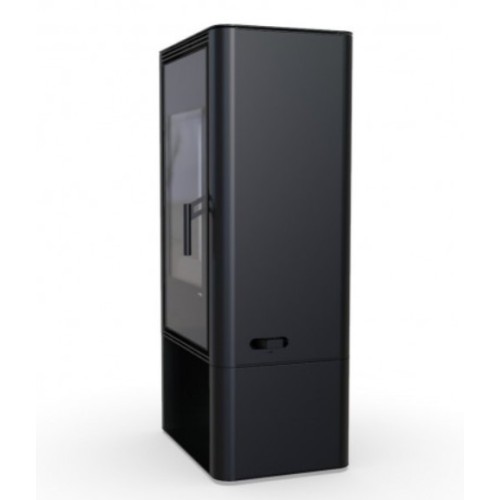 Дровяная печь DEFRO HOME SOLUM LOG, серая сталь 