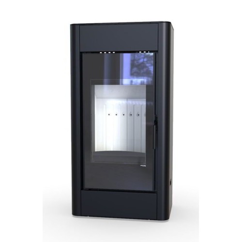 Дровяная печь DEFRO HOME SOLUM, черная сталь 