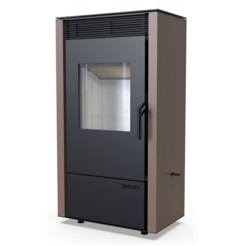 Дровяная печь DEFRO HOME VIVA, коричневая сталь 