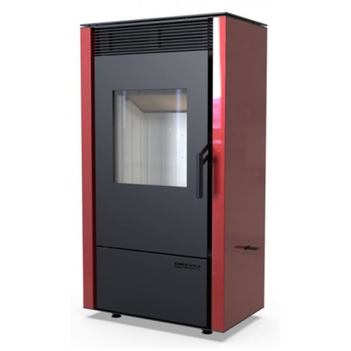 Дровяная печь DEFRO HOME VIVA, красная сталь 