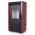 Дровяная печь DEFRO HOME VIVA, красная сталь 
