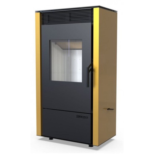 Дровяная печь DEFRO HOME VIVA, золотая сталь 