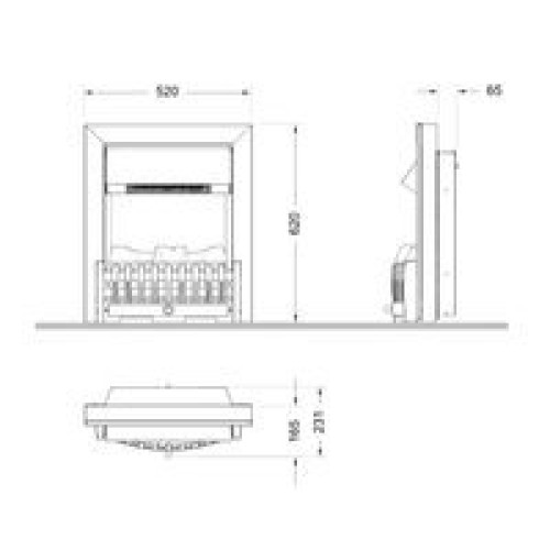 Электрокамин Dimplex Danville Chrome FB2 