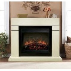 Деревянный портал Dimplex Lindos [Линдос] (Symphony 2608/Symphony 2624L) Алебастр