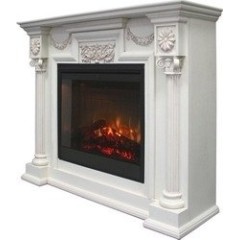 Деревянный портал Dimplex London [Лондон] (Symphony 2608/Symphony 2624L) Слоновая кость с патиной