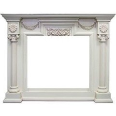 Деревянный портал Dimplex London [Лондон] (Symphony 2608/Symphony 2624L) Слоновая кость с патиной