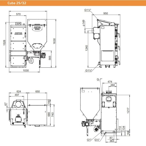 Котел автоматический ZOTA Cuba 32