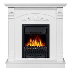 Электрокамин Electrolux EFP/P-1020LS с порталом Firelight Barocco Classic белый