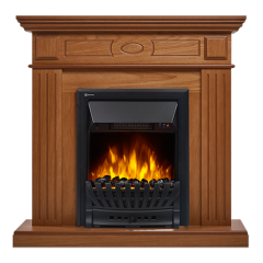 Электрокамин Electrolux EFP/P-1020LS с порталом Firelight Bianco Classic дуб