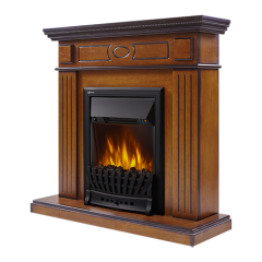 Электрокамин Electrolux EFP/P-1020LS с порталом Firelight Bianco Classic орех