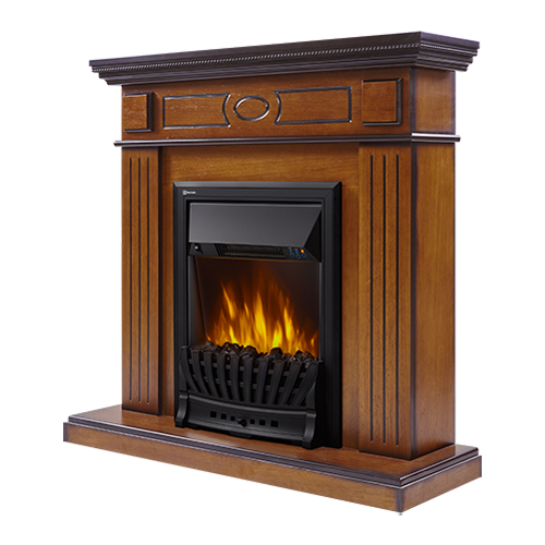 Электрокамин Electrolux EFP/P-1020LS с порталом Firelight Bianco Classic орех 