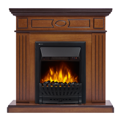 Электрокамин Electrolux EFP/P-1020LS с порталом Firelight Bianco Classic орех