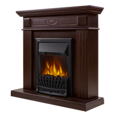 Электрокамин Electrolux EFP/P-1020LS с порталом Firelight Bianco Classic темный дуб