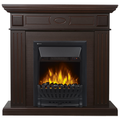 Электрокамин Electrolux EFP/P-1020LS с порталом Firelight Bianco Classic темный дуб 