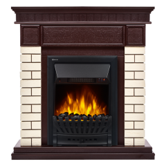 Электрокамин Electrolux EFP/P-1020LS с порталом Firelight Bricks Classic кирпич бежевый/шпон тёмный дуб