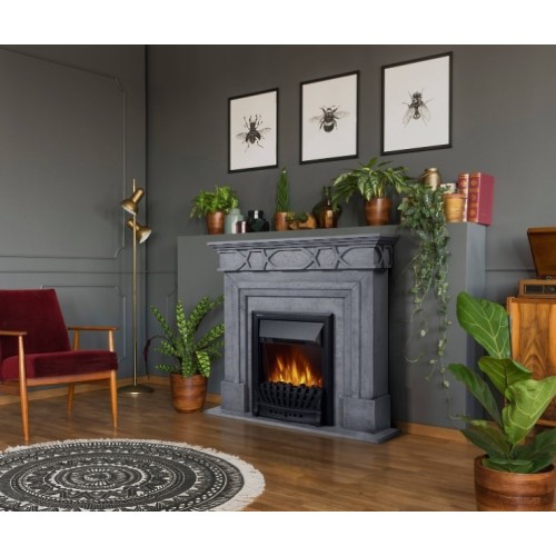 Электрокамин Electrolux EFP/P-1020LS с порталом Firelight Antico Classic серый 