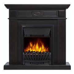 Электрокамин Electrolux EFP/P-1020LS с порталом Firelight Bianco Classic черная эмаль