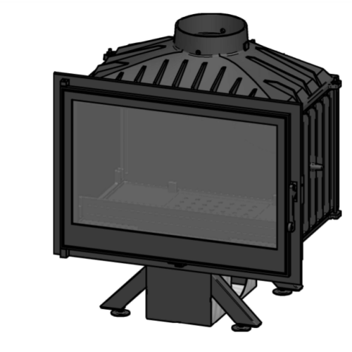 Фронтальная дровяная топка Ferguss FG17 Air ext clapet 