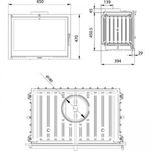 Фронтальная дровяная топка Ferguss FG18 