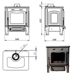 Дровяная печь Ferguss HERMES