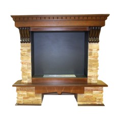 Напольный биокамин Firebird ВАЛЕНСИЯ угловой, темный дуб