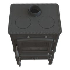 Дровяная печь Fireway DACHA II (с варочной поверхностью) патина медь